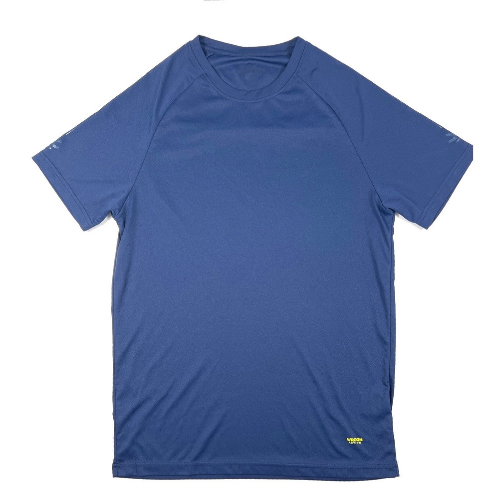 WROGN Active Mens Performance T-Shirt Navy Blue Short Sleeve Gym Small‎